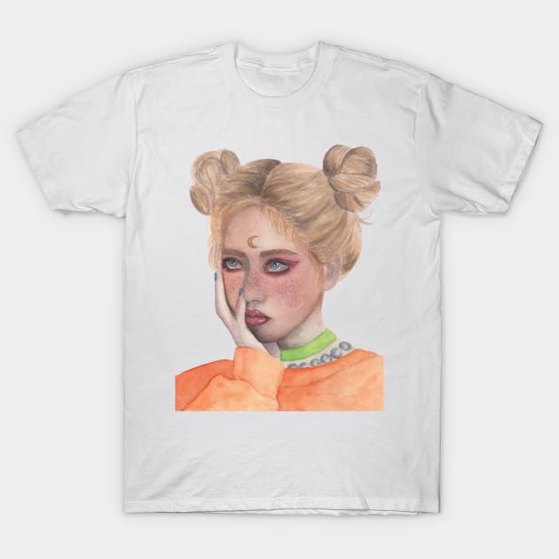 Hyuna watercolor T-Shirt by GinaaArts